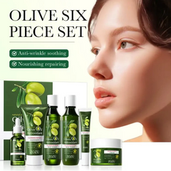 FACIAL KIT FOR SKIN - OLIVE SET OF 6 PIECES