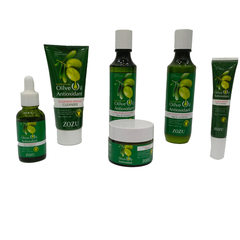 FACIAL KIT FOR SKIN - OLIVE SET OF 6 PIECES