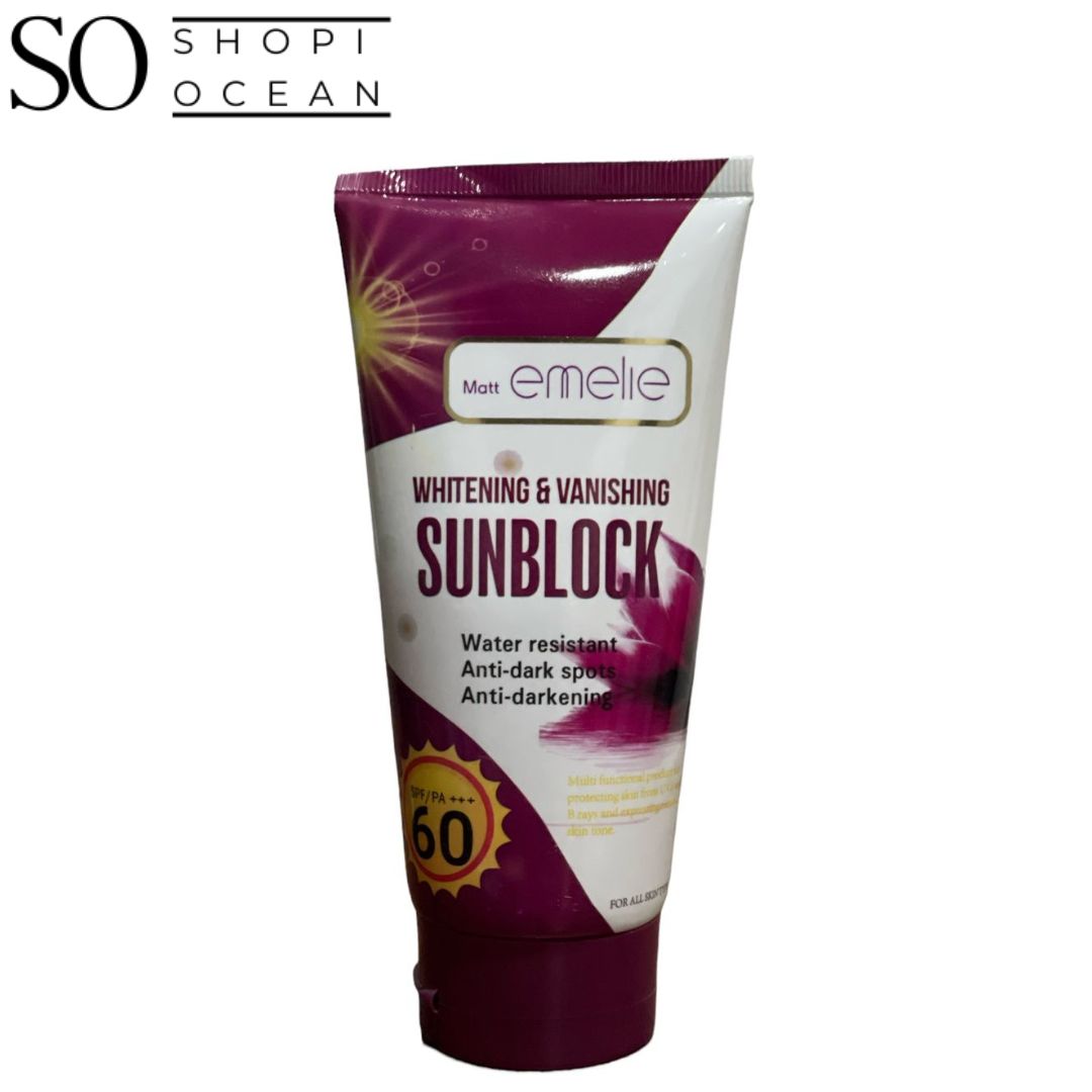 Emelie Whitening & Vanishing Sunblock SPF60 (150ml)