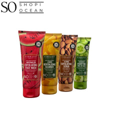 VIBRANT BEAUTY SET OF 4 - SCRUB + MASK + CLEANSER + FACEWASH